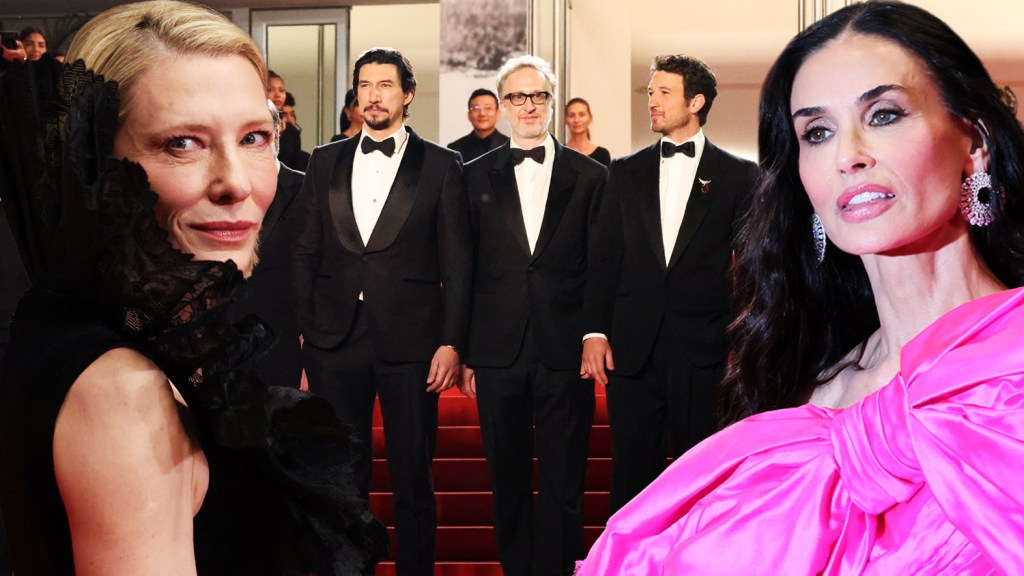 ‘Paper Tiger’ Cannes Film Festival Premiere Photos: Cate Blanchett, Adam Driver, James Gray, Miles Teller, Demi Moore &amp; More