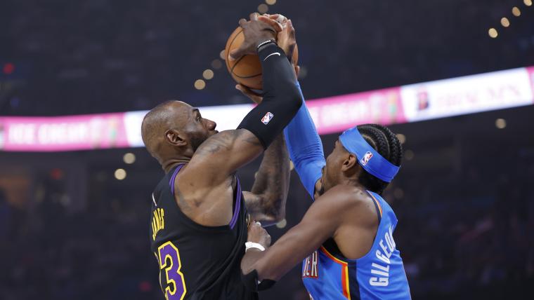Lakers vs. Thunder live score, updates, highlights from 2026 NBA Playoffs series